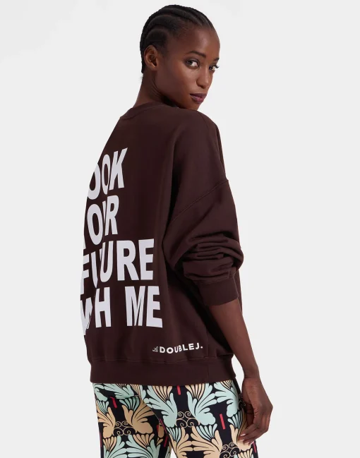 Off Court SweatshirtSolid Brown in Jersey