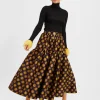 Oscar SkirtWinter Sun Black in Jacquard