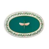 Oval PlatterLibellula Green in Porcelain