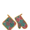 Oven Glove & Pot HolderSlinky Verde in Cotton
