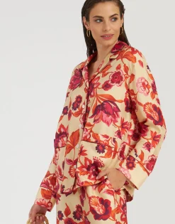 Pajama ShirtHottie Cream in Silk Twill