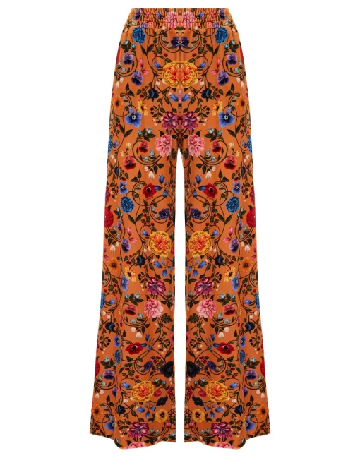 Palazzo PantsBotticelli Rust in Velvet Stretch