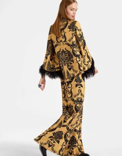 Palazzo PantsCherubs Gold in Silk Twill