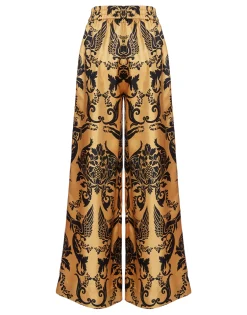 Palazzo PantsCherubs Gold in Silk Twill