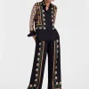 Palazzo PantsDazed Placée Black in Silk Twill