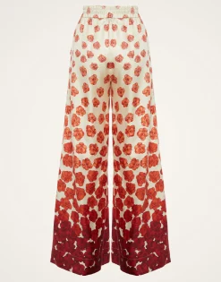 Palazzo PantsHaze Placèe Red in Silk Twill