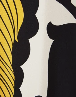 Palazzo PantsMarea Black & White in Silk Twill