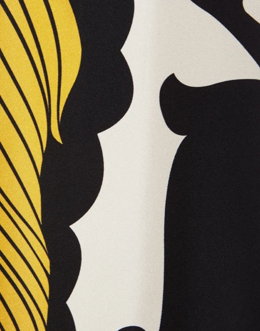 Palazzo PantsMarea Black & White in Silk Twill