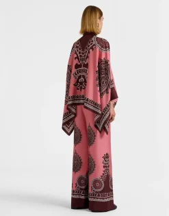 Palazzo PantsOltrarno Placée Pink in Silk Twill