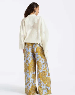 Palazzo PantsTangle Light Blue in Silk Twill