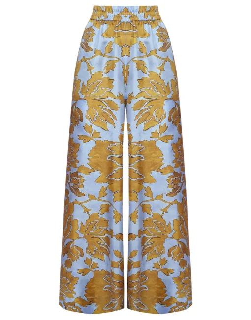 Palazzo PantsTangle Light Blue in Silk Twill