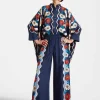 Palazzo PantsWhitsun Placée Blue in Silk Twill