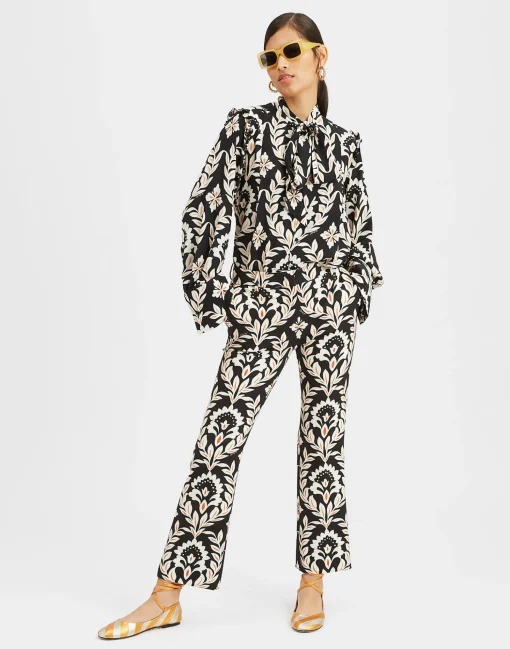 24/7 PantsGhirlanda Black in Compact Jersey