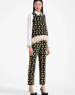24/7 PantsMayfair Black in Cotton Velvet