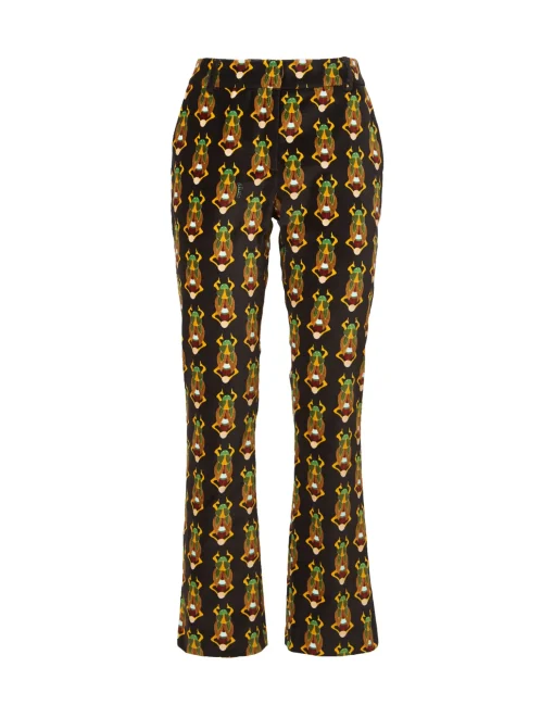 24/7 PantsScarab Black in Cotton Velvet
