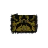 Party PochetteCherubs Black in Jacquard With Feathers