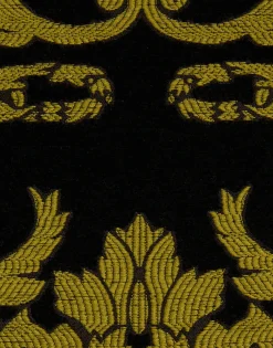 Party PochetteCherubs Black in Jacquard With Feathers