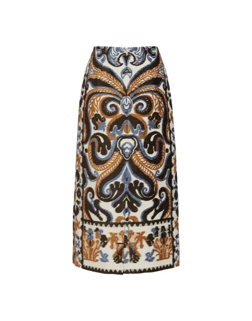 Pencil SkirtCorsini Cream in Jacquard