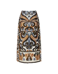 Pencil SkirtCorsini Cream in Jacquard
