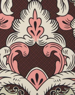 Pencil SkirtPortal Placée Brown in Envers Satin