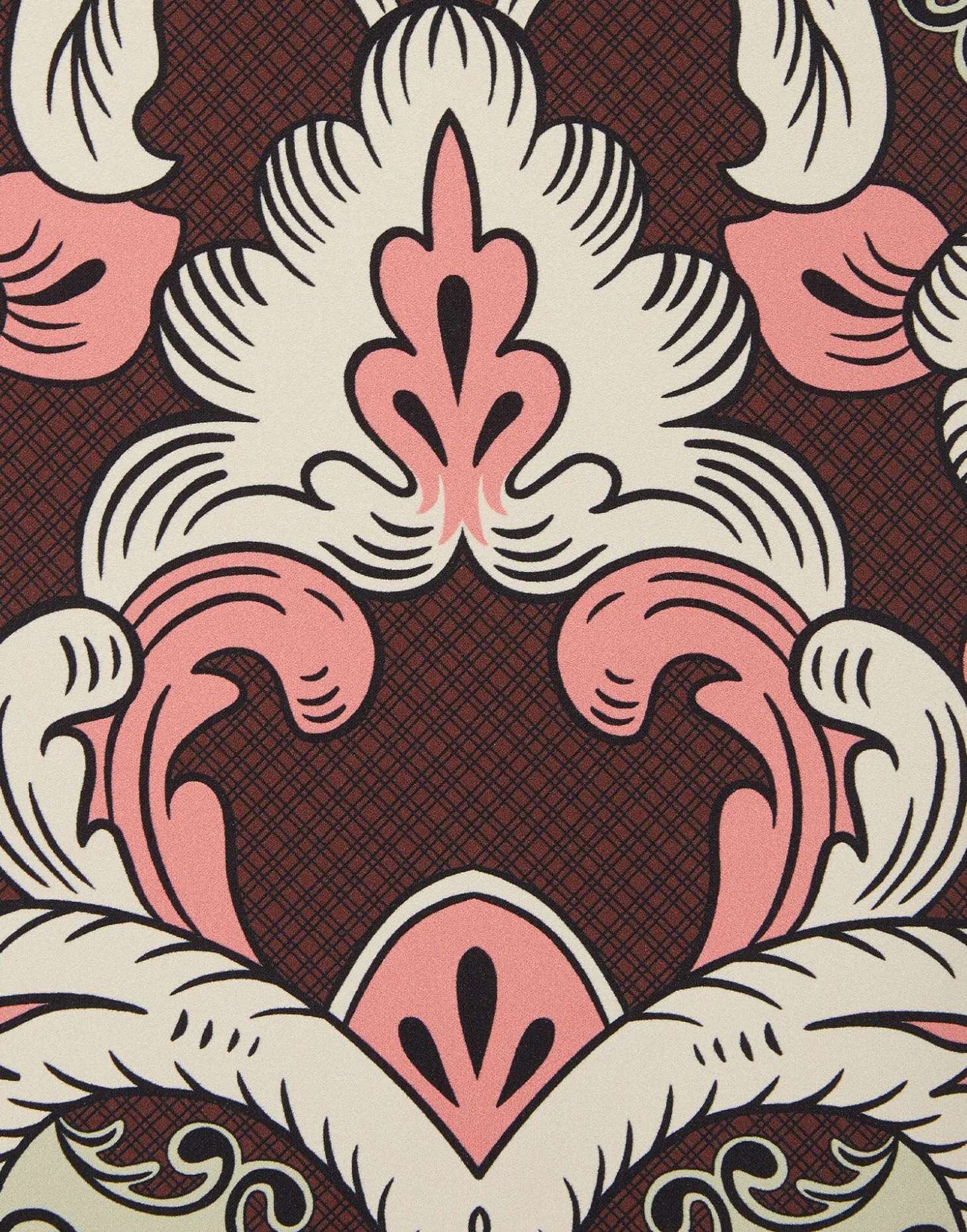 Pencil SkirtPortal Placée Brown in Envers Satin