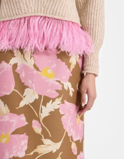 Pencil SkirtSylph Khaki in Cady Wool