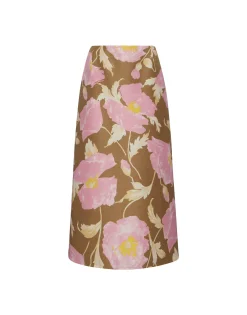 Pencil SkirtSylph Khaki in Cady Wool