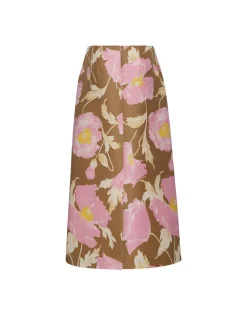 Pencil SkirtSylph Khaki in Cady Wool