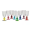 Perfetto Glasses Set of 8Mixed in Murano Glass