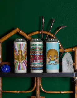 Pillar CandleKhepri in Glass