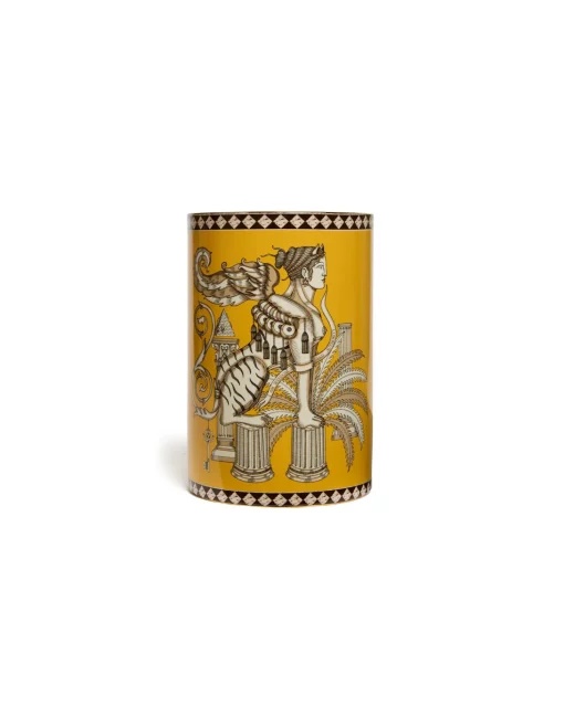 Pillar VaseThe Sphynx Saffron in Porcelain