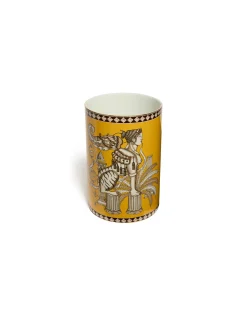 Pillar VaseThe Sphynx Saffron in Porcelain