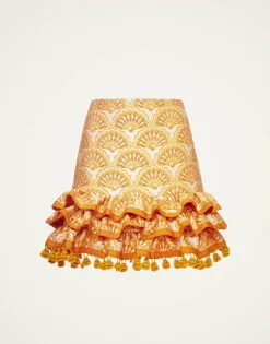 Pincho Mini SkirtFans Gold in Jacquard