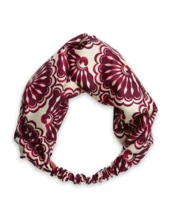 Pinup HeadbandFans Purple in Twill