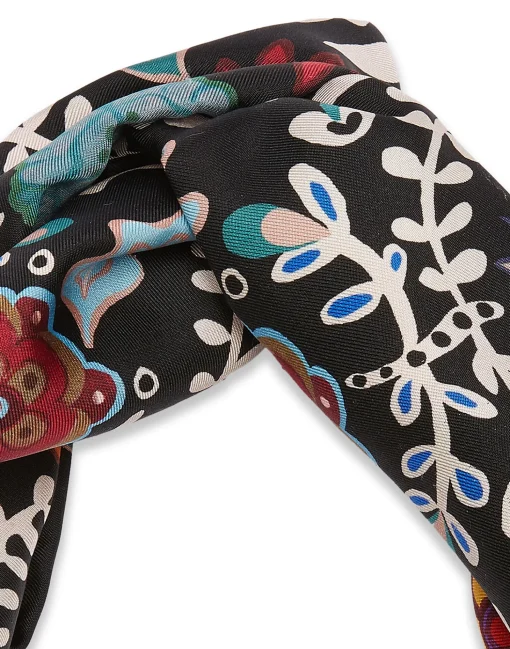 Pinup HeadbandFire Flower in Twill