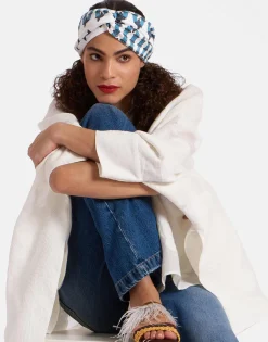 Pinup HeadbandScirocco Ivory in Twill