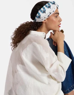 Pinup HeadbandScirocco Ivory in Twill