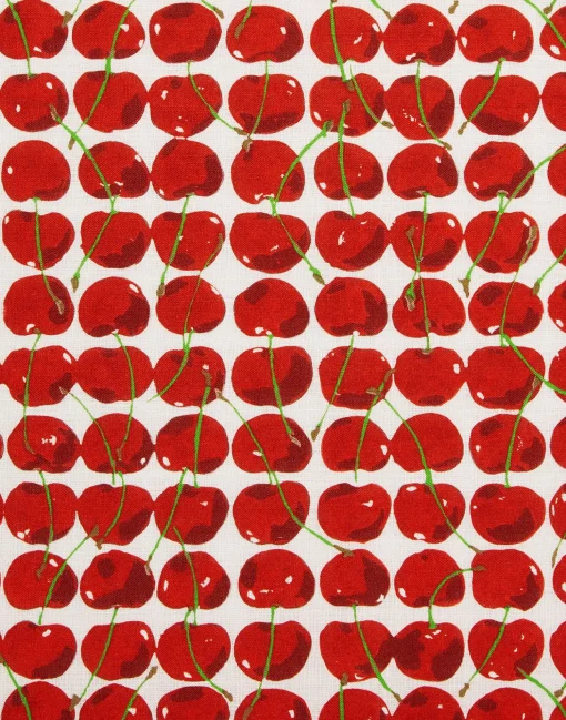 Placemat Set Of 2Cherries Avorio in Linen
