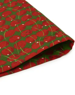 Placemat Set Of 2Cherries Verde in Linen