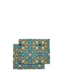 Placemat Set Of 2Confetti Blu in Linen