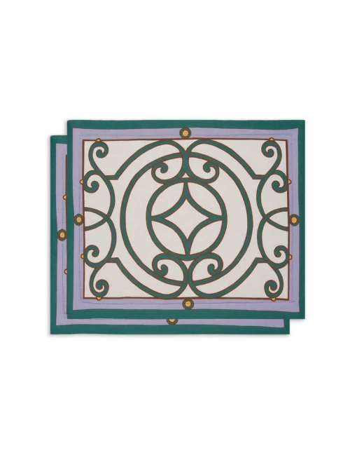 Placemat Set Of 2Cortile Ivory in Linen
