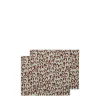 Placemat Set Of 2Lady Leopard Acqua in Linen
