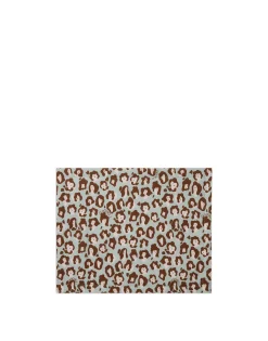 Placemat Set Of 2Lady Leopard Acqua in Linen