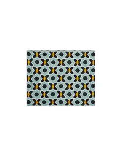 Placemat Set Of 2Plaza Small Light Blue in Shot Cotton