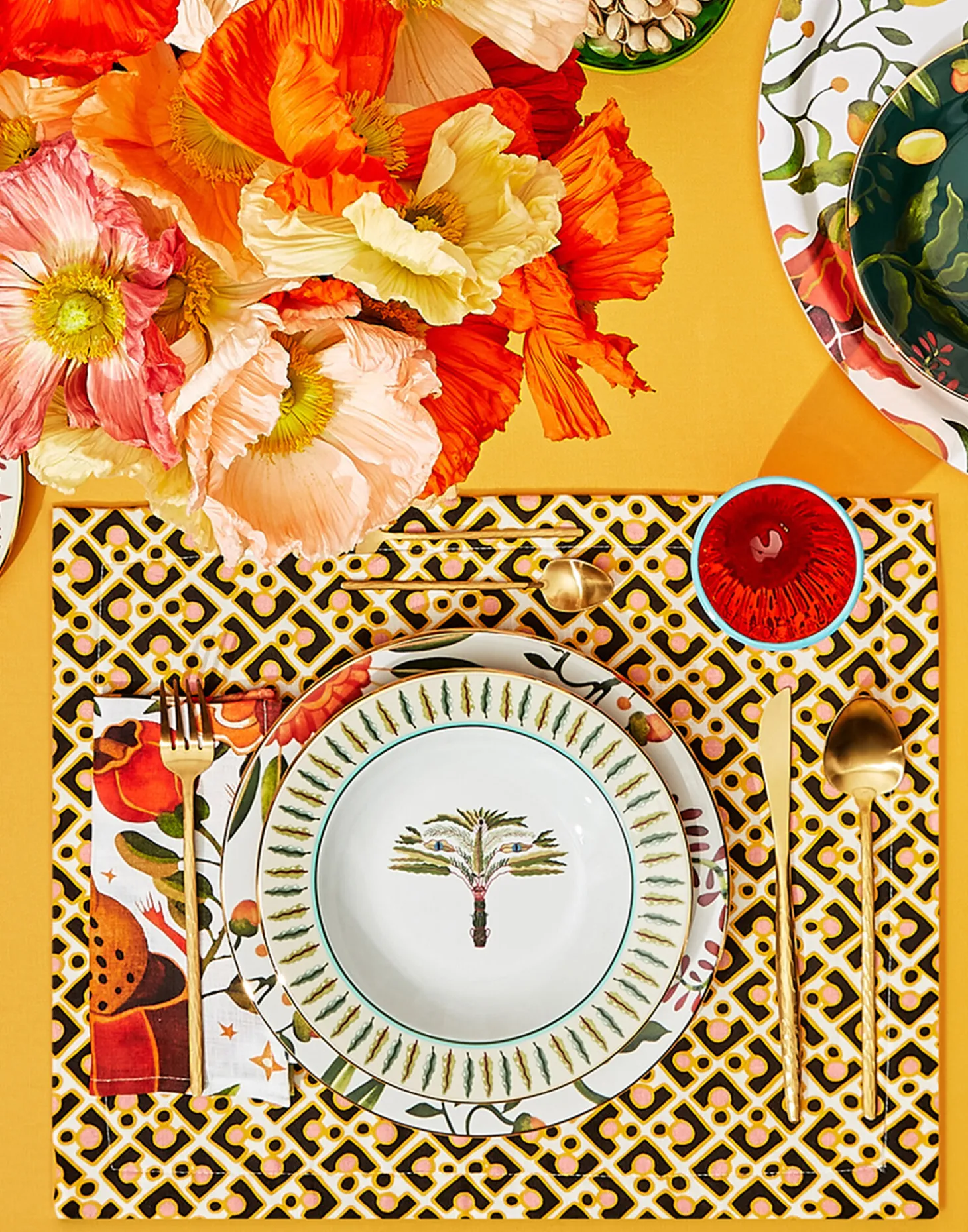 Placemat Set Of 2Puzzle Rosa in Linen