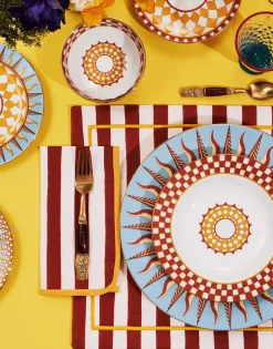 Placemat Set Of 2Riviera Brick in Linen