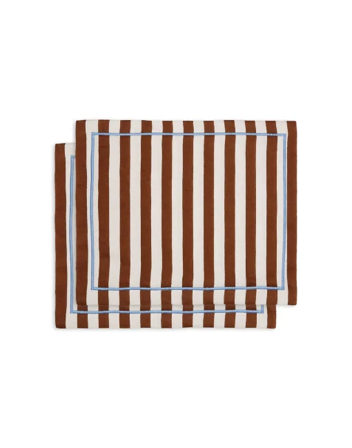 Placemat Set Of 2Riviera Cioccolato in Linen
