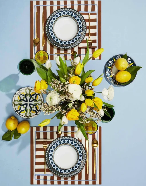 Placemat Set Of 2Riviera Cioccolato in Linen