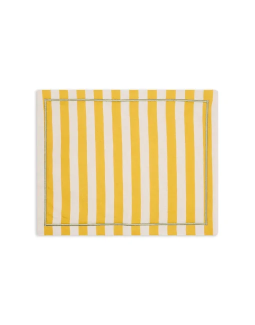 Placemat Set Of 2Riviera Giallo in Linen