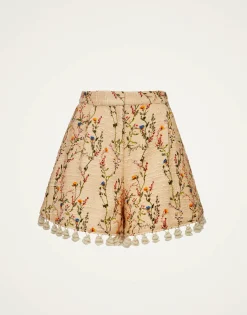 Playa ShortsPrimavera Cream in Tweed With Tassels